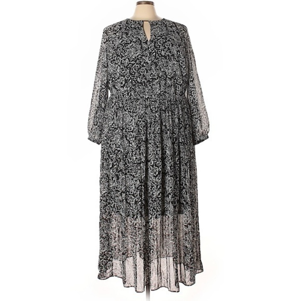 Floral Long Sleeved Dress